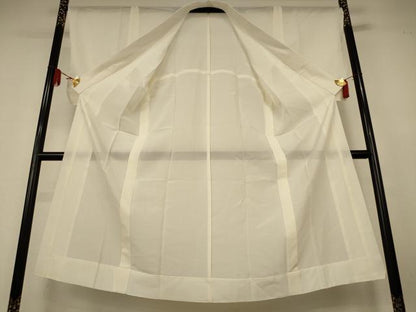 平和屋着物＊夏物　長襦袢　絽　生成り色　正絹　逸品　AABK9521jd