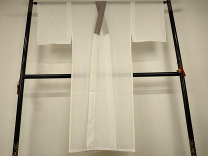 平和屋着物＊夏物　長襦袢　絽　白色　洗える着物　AABK9523jd