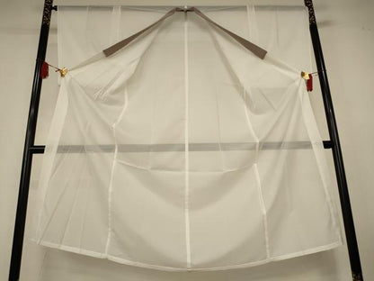 平和屋着物＊夏物　長襦袢　絽　白色　洗える着物　AABK9523jd