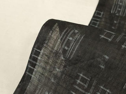平和屋着物＊夏物　重要無形文化財　本場宮古上布　幾何学文様　苧麻　逸品　AABK9530jd