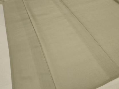 平和屋着物＊夏物　色無地　絽　白橡色　正絹　逸品　AABK9538jd