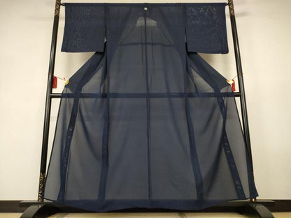 平和屋着物＊夏物　色無地　絽　褐返色　正絹　逸品　AABK9539jd