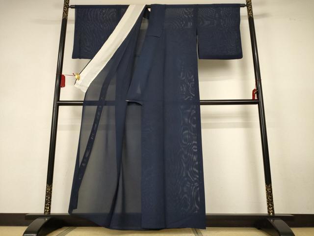 平和屋着物＊夏物　色無地　絽　褐返色　正絹　逸品　AABK9539jd