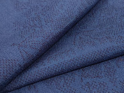 平和屋着物＊夏物　本塩沢　夏塩沢　風景文　正絹　逸品　AABK9548jd