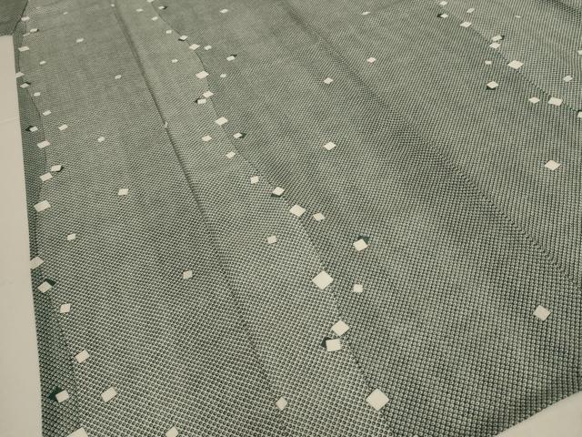 平和屋着物＊夏物　小紋　紗　箔散らし文　洗える着物　AABK9552jd