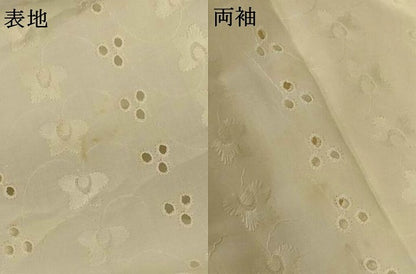 平和屋着物＊夏物　長襦袢　総レース　草花文　白色　AABK9557jd