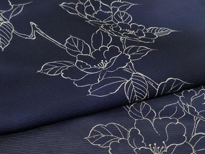 平和屋着物＊夏物　小紋　絽　草花文　暈し染め　正絹　逸品　AABK9560jd