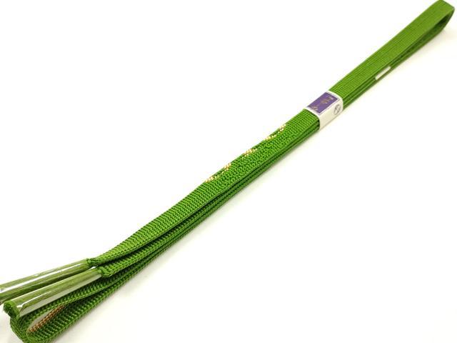 平和屋着物●和装小物　帯締め・帯揚げセット　平組　暈し染め　金糸　金彩　正絹　逸品　未使用　AABK9563ay