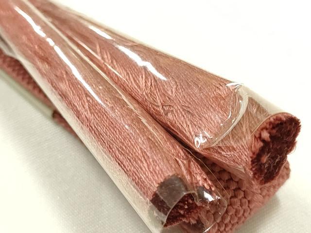 平和屋着物●和装小物　帯締め・帯揚げセット　笹浪組　霞文　敷松葉　金糸　暈し　正絹　逸品　未使用　AABK9567ay