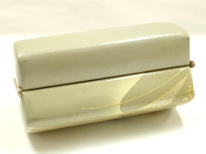 平和屋着物▼和装小物　和装バッグ　ハンドバッグ　花柄　金銀彩　逸品　AABK9569ay