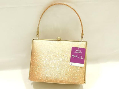 平和屋着物▼和装小物　和装バッグ　ハンドバッグ　金糸　金彩　暈し　逸品　未使用　AABK9571ay