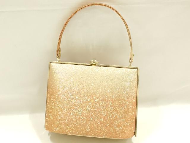 平和屋着物▼和装小物　和装バッグ　ハンドバッグ　金糸　金彩　暈し　逸品　未使用　AABK9571ay