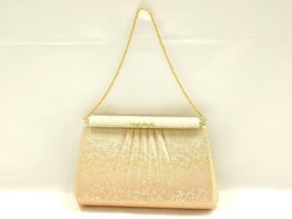 平和屋着物▼和装小物　和装バッグ　ハンドバッグ　チェーンバッグ　クラッチバッグ　ラインストーン　金糸　金彩　暈し　逸品　AABK9572ay