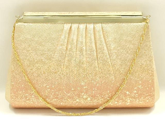 平和屋着物▼和装小物　和装バッグ　ハンドバッグ　チェーンバッグ　クラッチバッグ　ラインストーン　金糸　金彩　暈し　逸品　AABK9572ay
