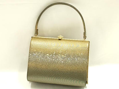 平和屋着物▼和装小物　和装バッグ　ハンドバッグ　箔散らし　金銀彩　暈し　逸品　AABK9575ay
