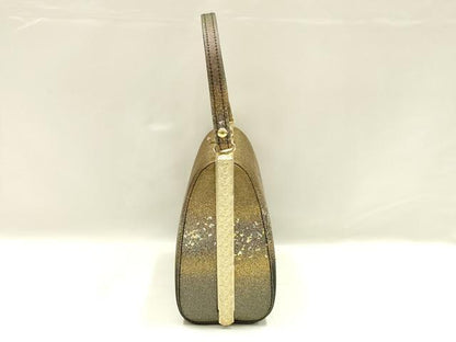 平和屋着物▼和装小物　和装バッグ　ハンドバッグ　箔散らし　金銀彩　暈し　逸品　AABK9575ay