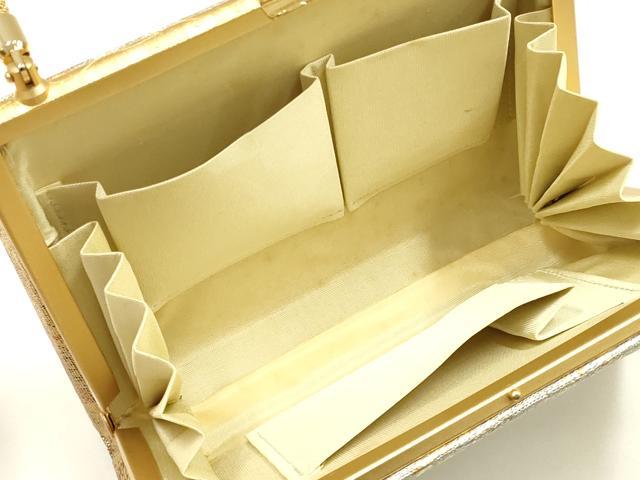 平和屋着物▼和装小物　和装バッグ　ハンドバッグ　金銀彩　逸品　AABK9576ay