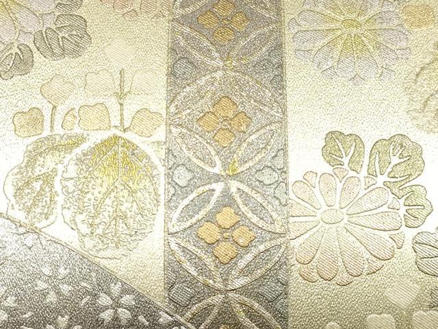 平和屋着物▼和装小物 和装バッグ ハンドバッグ 吉祥花文 金銀彩 逸品 AABK9577ay