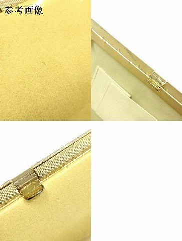 平和屋着物▼和装小物　和装バッグ　ハンドバッグ　チェーンバッグ　流水地紙花文　金銀彩　逸品　AABK9582ay