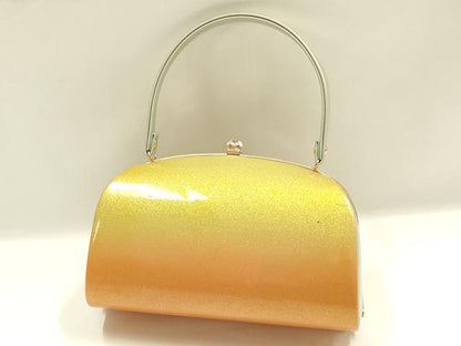 平和屋着物▼和装小物　和装バッグ　ハンドバッグ　舞花文　金彩　逸品　AABK9584ay