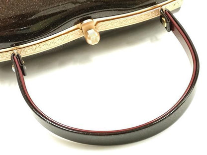 平和屋着物▼和装小物　和装バッグ　ハンドバッグ　霞文　暈し　金彩　逸品　AABK9585ay
