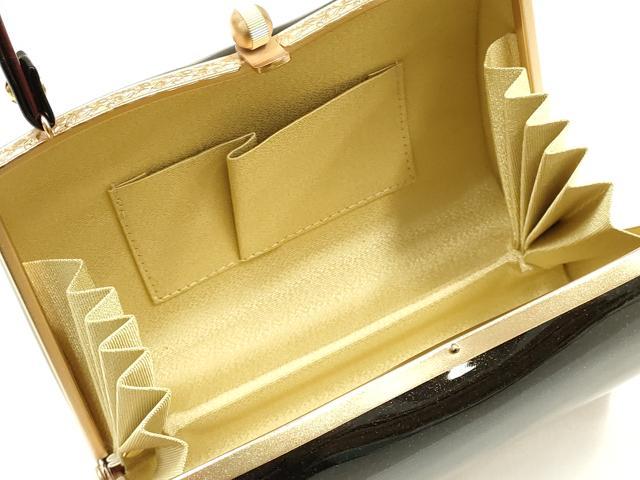 平和屋着物▼和装小物　和装バッグ　ハンドバッグ　霞文　暈し　金彩　逸品　AABK9585ay