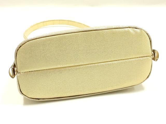 平和屋着物▼和装小物　和装バッグ　ハンドバッグ　地紙花文　金糸　逸品　AABK9586ay
