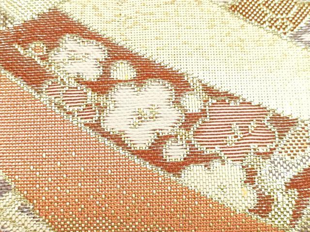 平和屋着物▼和装小物　和装バッグ　ハンドバッグ　チェーンバッグ　蔓帯花文　金糸　逸品　AABK9588ay