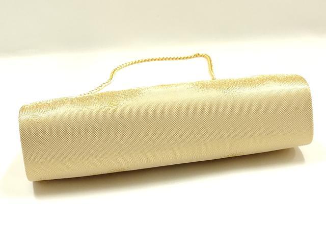 平和屋着物▼和装小物　和装バッグ　ハンドバッグ　チェーンバッグ　クラッチバッグ　吉祥花文　金糸　逸品　AABK9593ay