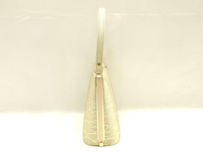 平和屋着物▼和装小物　和装バッグ　ハンドバッグ　芝文　金銀糸　逸品　AABK9594ay