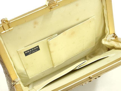平和屋着物▼和装小物　和装バッグ　ハンドバッグ　チェーンバッグ　金銀糸　逸品　AABK9597ay