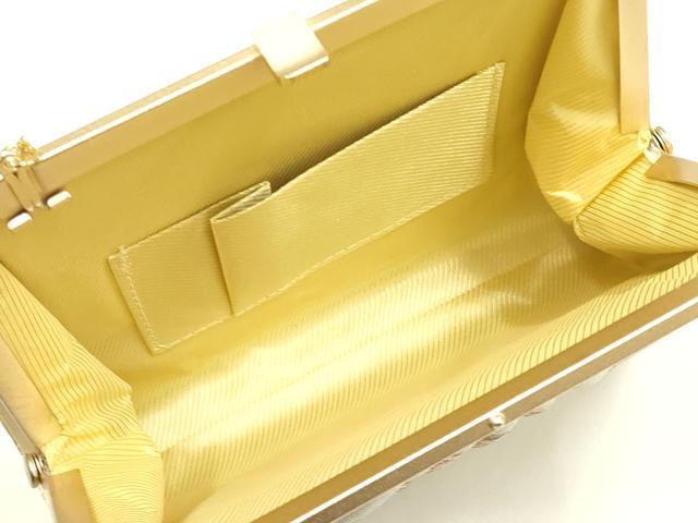平和屋着物▼和装小物　和装バッグ　ハンドバッグ　チェーンバッグ　吉祥花文　金糸　逸品　AABK9600ay