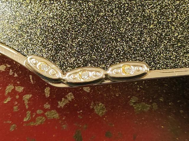 平和屋着物▼和装小物　和装バッグ　ハンドバッグ　チェーンバッグ　箔散らし　金糸　暈し　ラインストーン　逸品　AABK9601ay