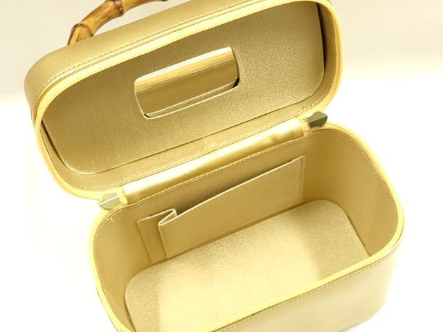 平和屋着物▼和装小物　和装バッグ　ハンドバッグ　バニティバッグ　バンブーハンドル　逸品　AABK9605ay