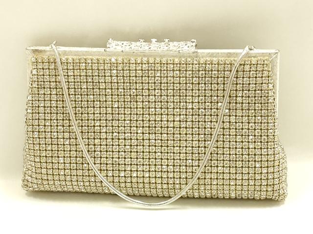 平和屋着物▼和装小物　和装バッグまとめて3点　ハンドバッグ　チェーンバッグ　Royal Mesh　ラインストーン　逸品　AABK9607ay