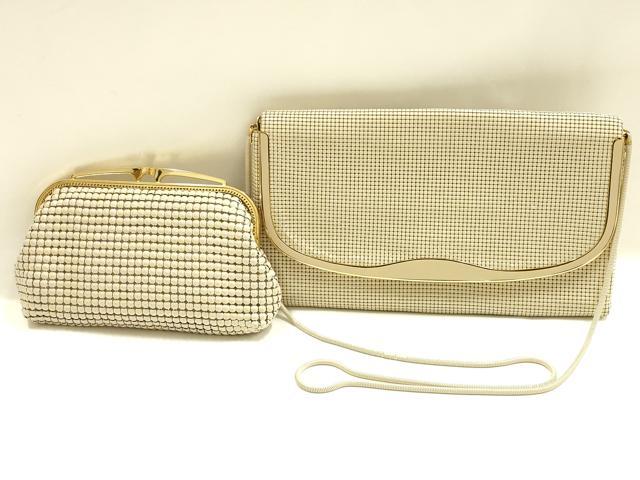 平和屋着物▼和装小物　和装バッグ2点セット　GLOMESH　ショルダーバッグ　チェーンバッグ　がま口　逸品　AABK9610ay