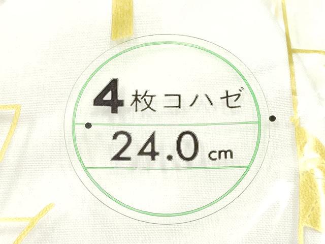 平和屋着物▼和装小物　足袋　まとめて5点　福助　4枚コハゼ　24cm　綿　逸品　未使用　AABK9612ay