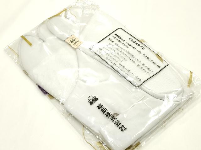 平和屋着物▼和装小物　足袋　まとめて5点　福助　4枚コハゼ　24cm　綿　逸品　未使用　AABK9612ay