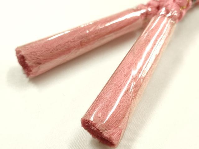 平和屋着物●和装小物　振袖用帯締め　装飾　パール　金糸　伊賀組紐　逸品　未使用　AABK9652ay