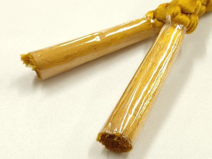 平和屋着物●和装小物　振袖用帯締め　装飾　パール　13ｍｍ　金糸　伊賀組紐　正絹　逸品　未使用　AABK9657ay