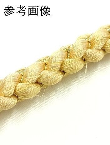 平和屋着物●和装小物　振袖用帯締め　装飾　飾り玉　ビーズ　金糸　正絹　逸品　未使用　AABK9661ay