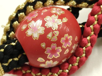 平和屋着物●和装小物　振袖用帯締め　装飾　飾り玉　ビーズ　金糸　正絹　逸品　未使用　AABK9699ay