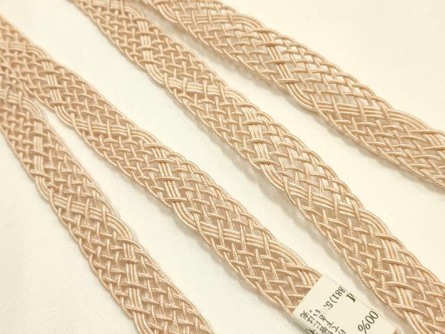 平和屋着物＊夏物　和装小物　上質な帯締め2本　レース組　平組　暈し　正絹　逸品　未使用　AABK9749ay