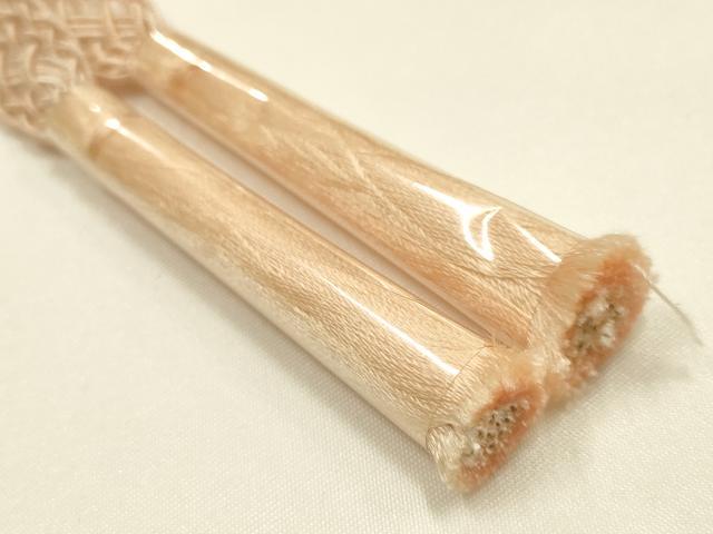 平和屋着物＊夏物　和装小物　上質な帯締め2本　レース組　平組　暈し　正絹　逸品　未使用　AABK9749ay
