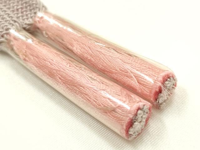 平和屋着物＊夏物　和装小物　上質な帯締め2本　レース組　平組　内記組　金糸　正絹　逸品　未使用　AABK9752ay