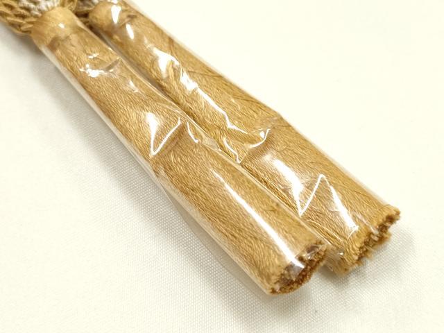 平和屋着物＊夏物　和装小物　上質な帯締め2本　レース組　平組　金糸　正絹　逸品　未使用　AABK9758ay
