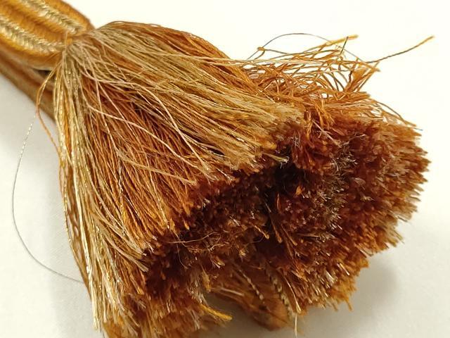 平和屋着物●無形文化財　江戸組紐　五嶋紐　帯締め　貝ノ口組　金糸　暈し　正絹　逸品　AABK9773ay