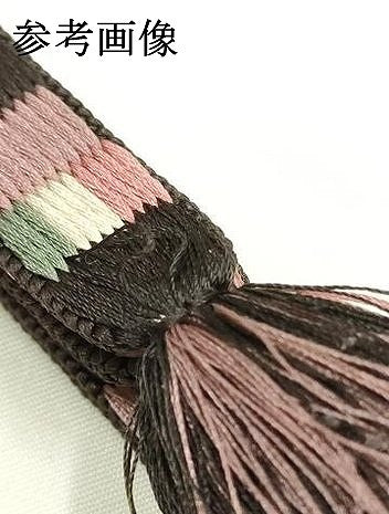 平和屋着物●無形文化財　江戸組紐　五嶋紐　帯締め　平組　正絹　逸品　新品　AABK9777ay