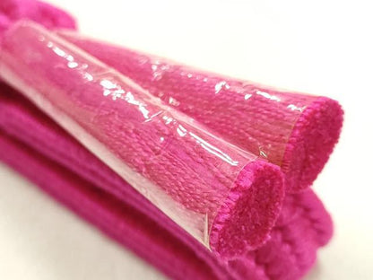 平和屋着物●和装小物　帯締め・帯揚げセット　平組　柄絞り　舞花文　暈し染め　正絹　逸品　未使用　AABK9787ay