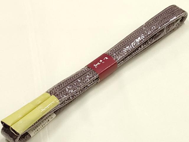 平和屋着物●和装小物　帯締め・帯揚げセット　冠組　草木染　さが美扱い　正絹　逸品　未使用　AABK9789ay